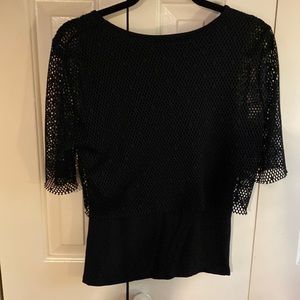 Beautiful shirt with a net cropped addition.  Size small $15.00